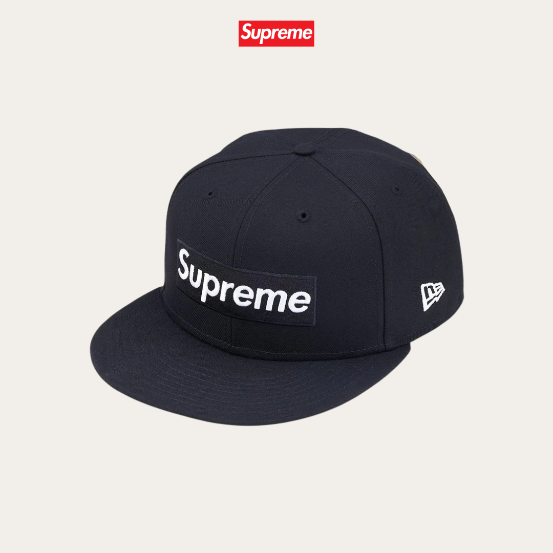 Supreme x New Era Rings Box Logo Navy