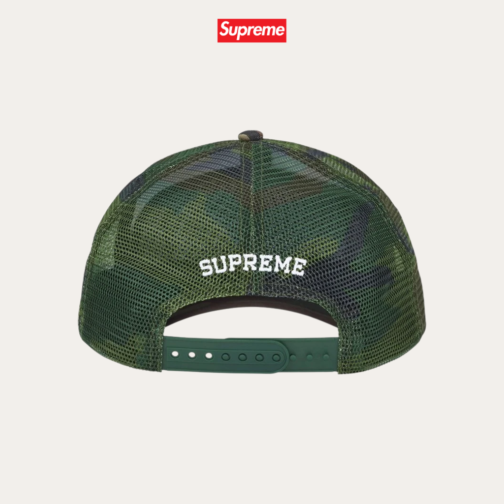 Supreme Western Embroidered Mesh Back 5-Panel Camo
