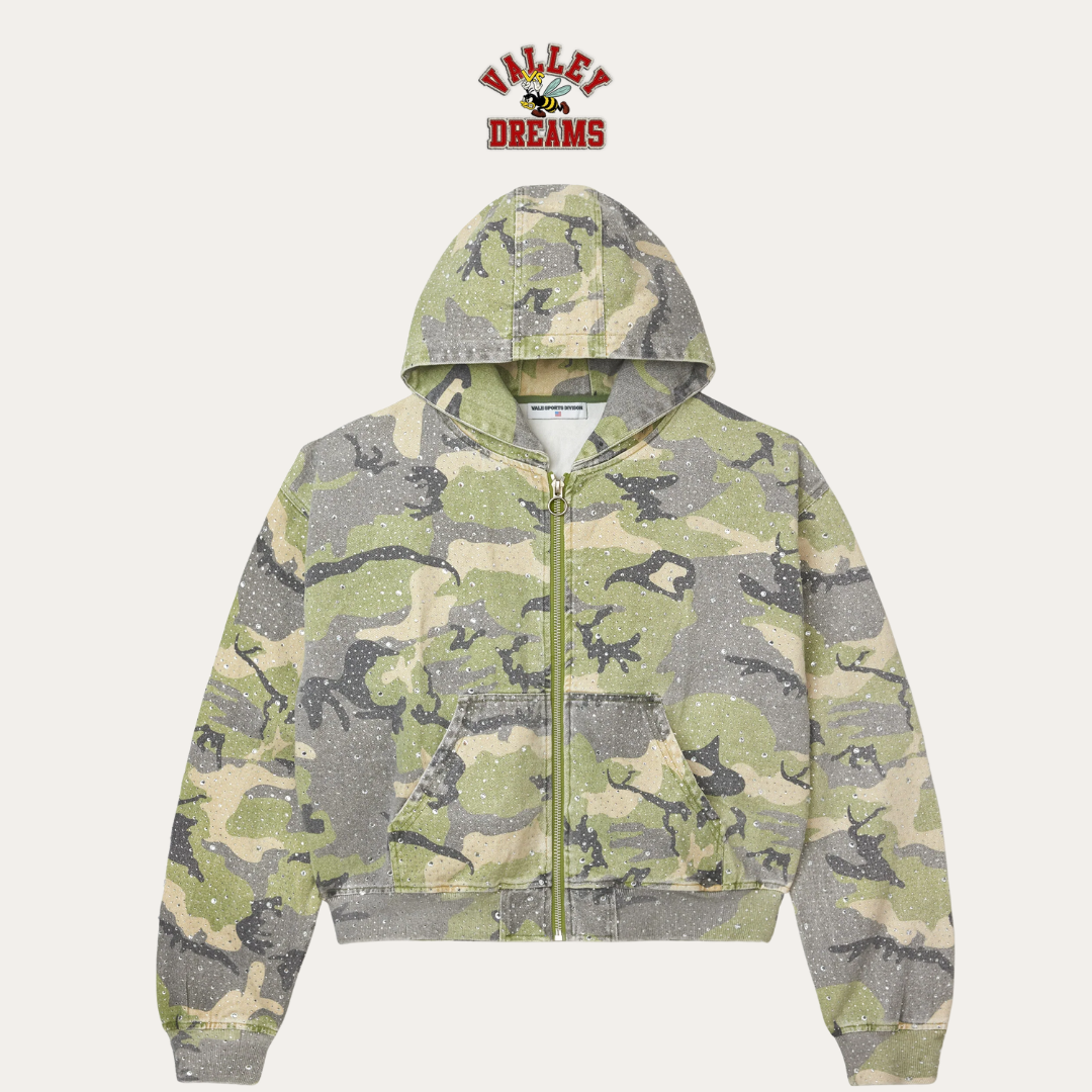 VALE FOREVER CRYSTAL CAMO WORK JACKET