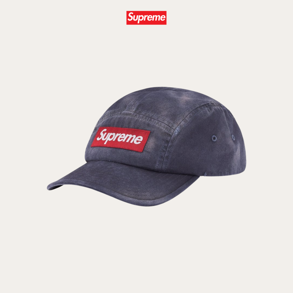 Supreme Overdyed Camp Cap Navy