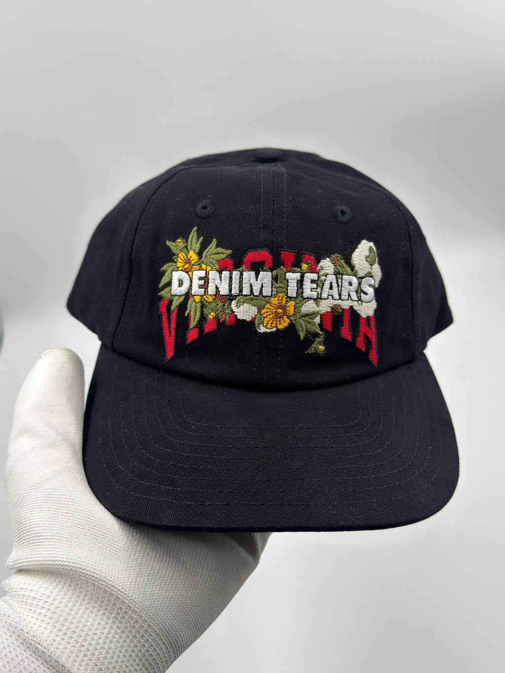 DENIM TEARS VIRGINIA CAP BLACK