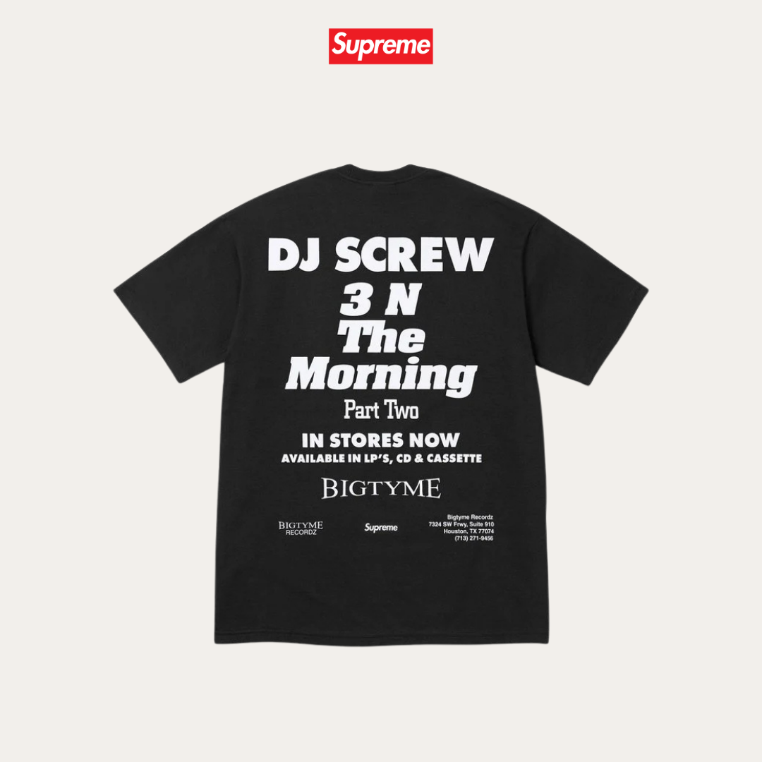 Supreme/DJ Screw SUC Black Tee