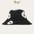 DENIM TEARS DENIM WREAT BUCKET HAT WASHED BLACK