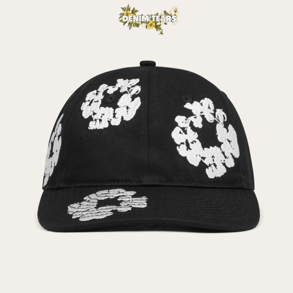 DENIM TEARS COTTON WHEAT CAP BLACK