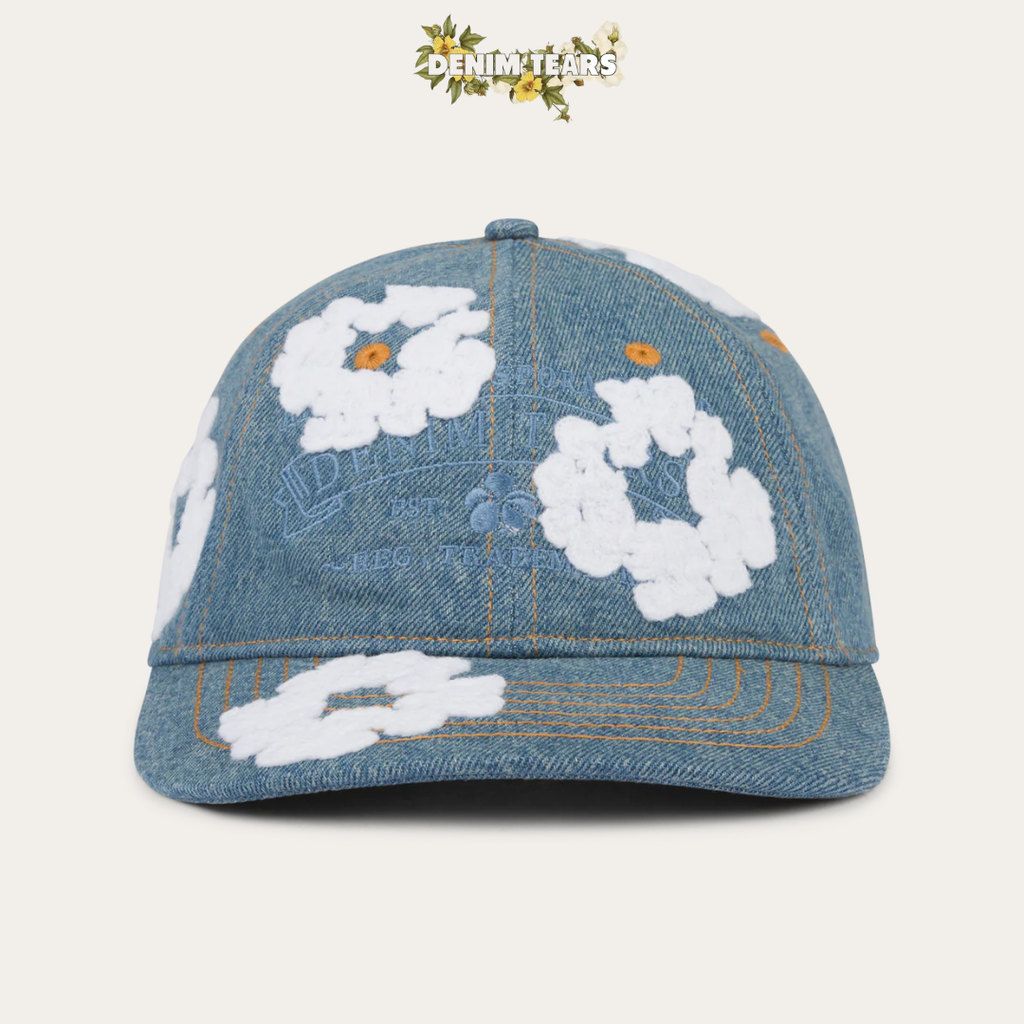 DENIM TEARS COTTON WREATH CAP LIGHT WASH