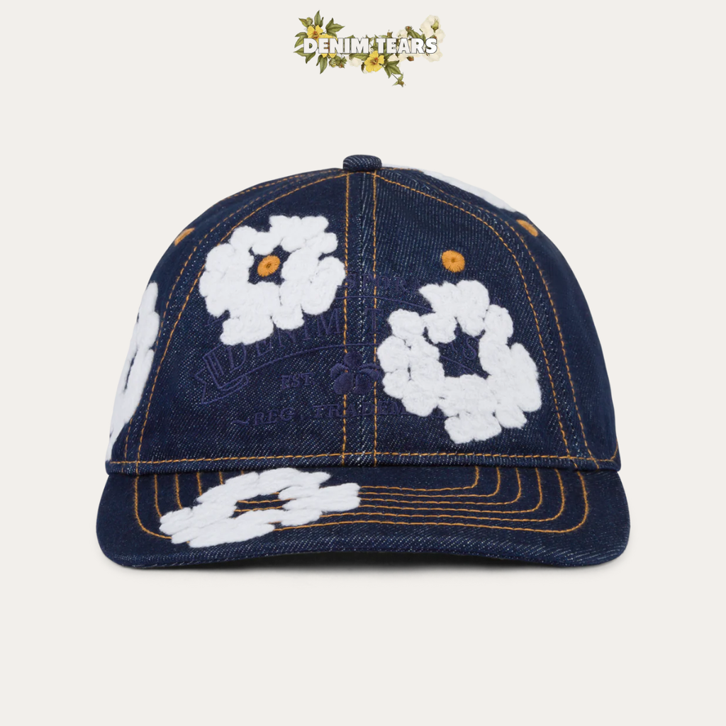 DENIM TEARS COTTON WREATH CAP INDIGO WASHED