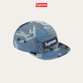 SUPREME MILITARY CAMP CAP BLUE CAMO