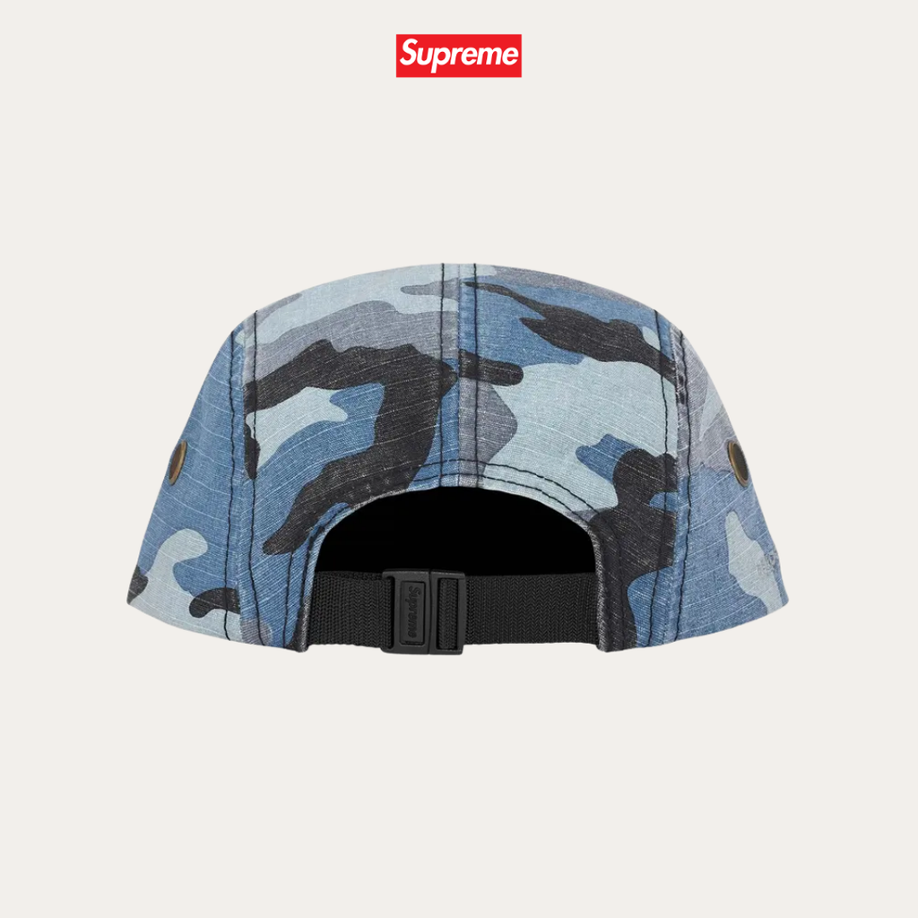 SUPREME MILITARY CAMP CAP BLUE CAMO