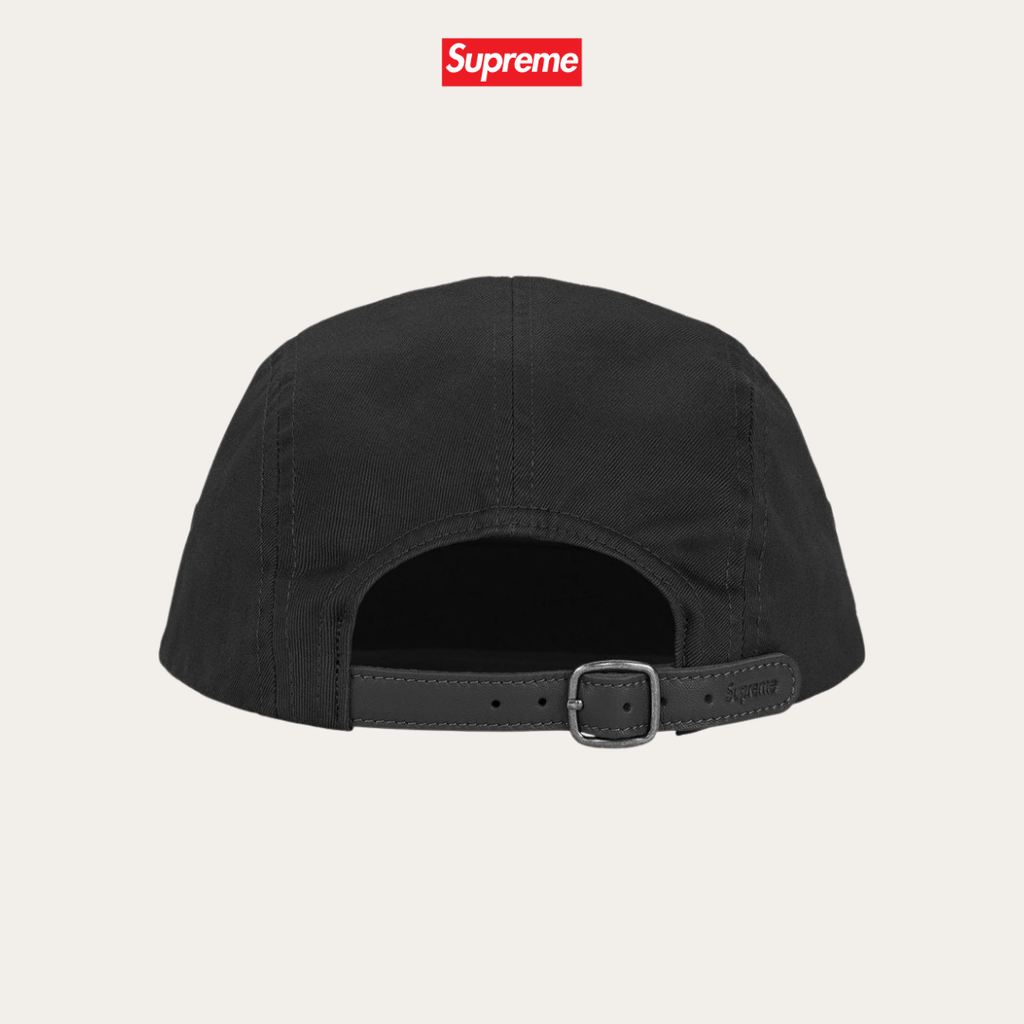 Supreme Washed Chino Twill Camp Cap Black