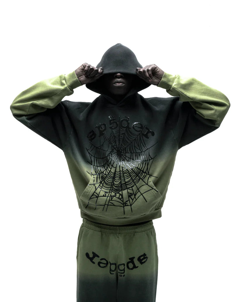 SP5DER OG WEB OMBRE HOODIE