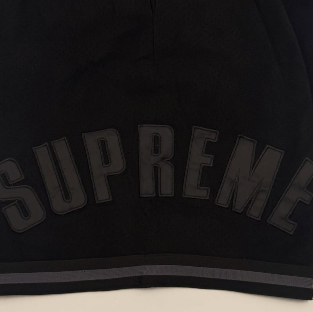 SUPREME ULTRASUEDE MESH SHORT BLACK
