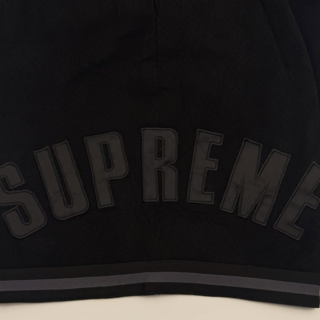 SUPREME ULTRASUEDE MESH SHORT BLACK