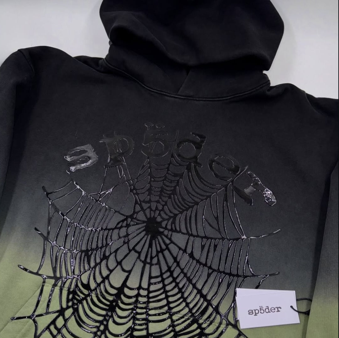 SP5DER OG WEB OMBRE HOODIE