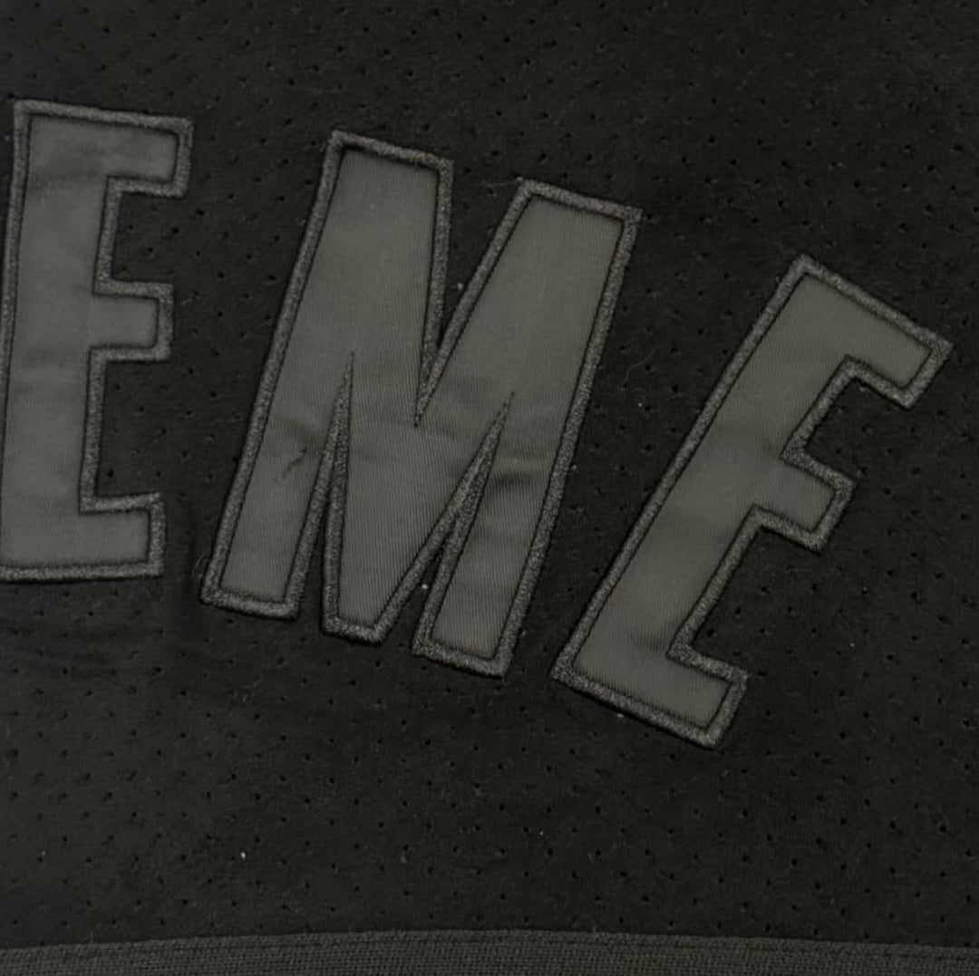 SUPREME ULTRASUEDE MESH SHORT BLACK