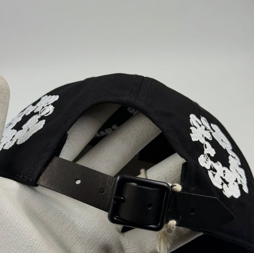 DENIM TEARS COTTON WHEAT CAP BLACK
