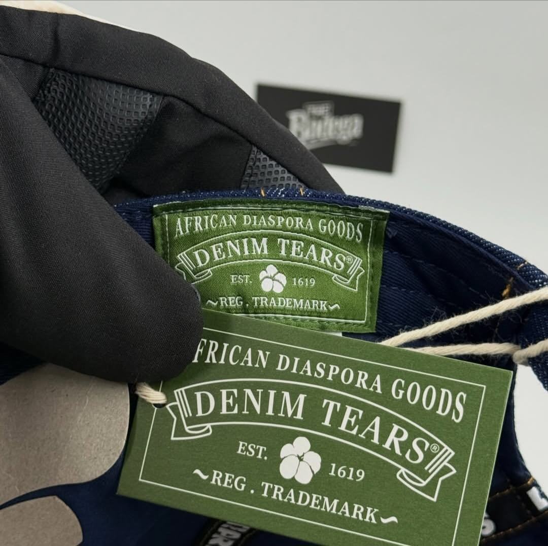 DENIM TEARS COTTON WREATH CAP INDIGO WASHED