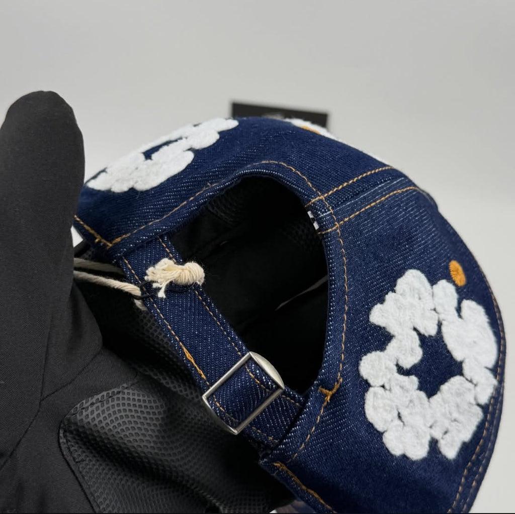 DENIM TEARS COTTON WREATH CAP INDIGO WASHED