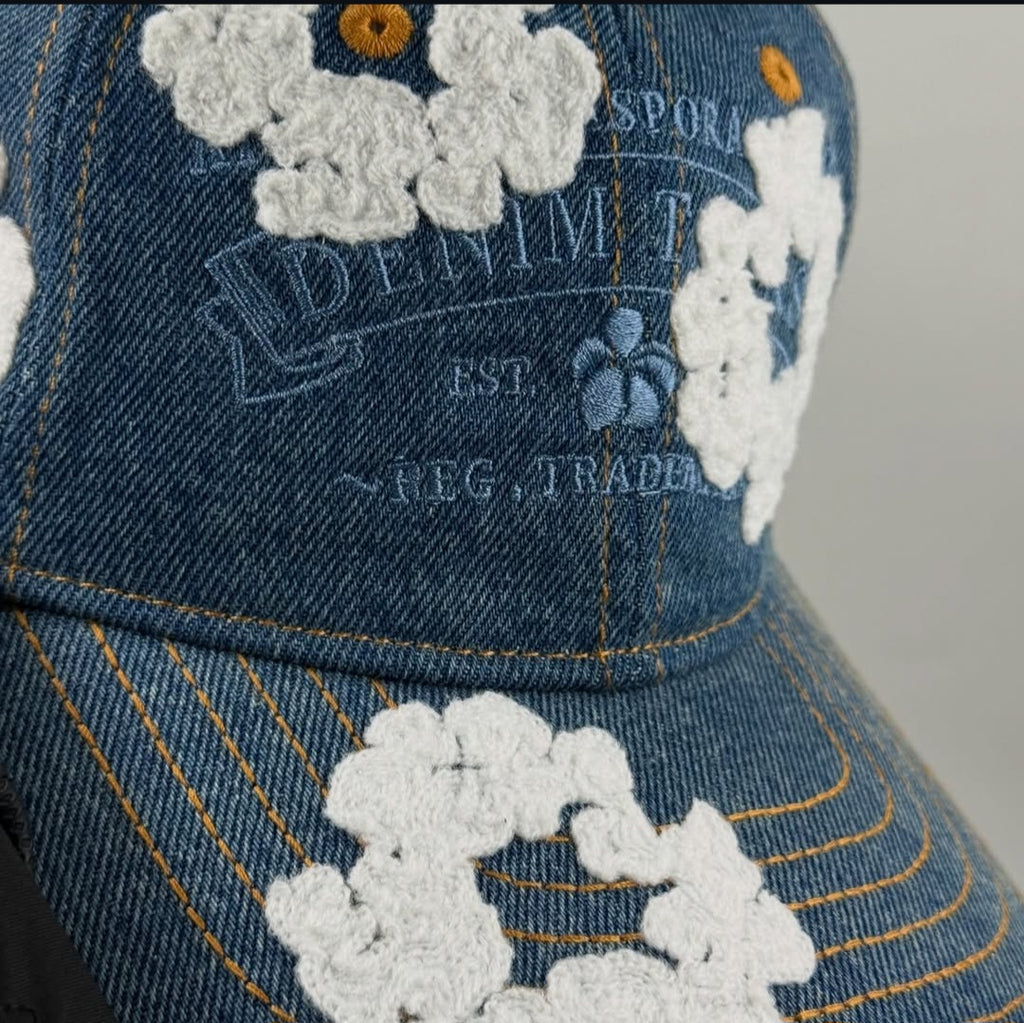 DENIM TEARS COTTON WREATH CAP LIGHT WASH