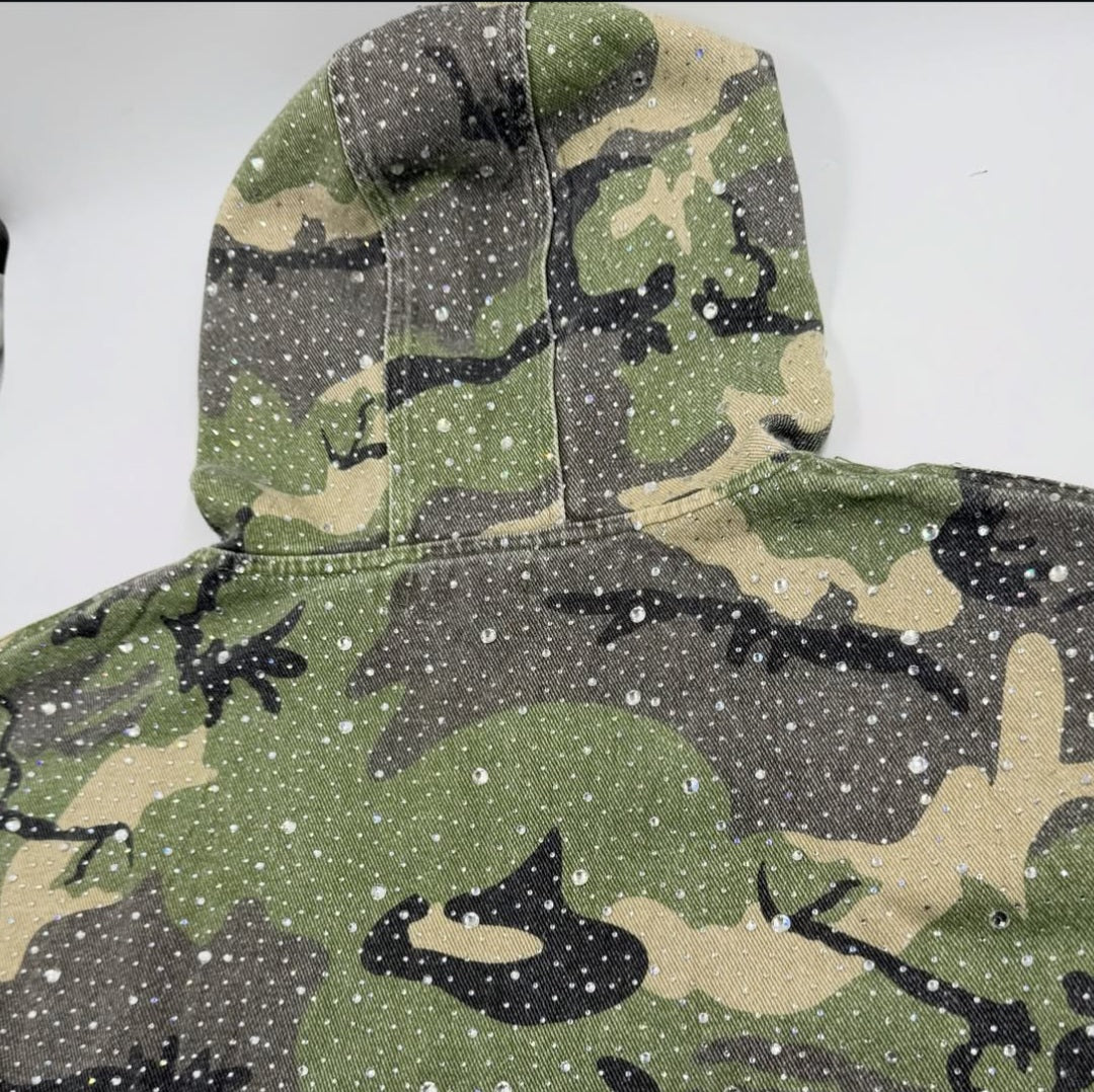 VALE FOREVER CRYSTAL CAMO WORK JACKET